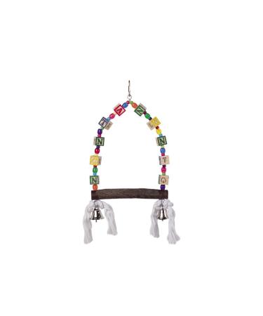 Nobby Cage Toy swing with colorful cubes 35 x 18 cm