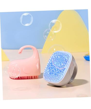 Toyvian Silicone Shampoo Brush - Infant Scalp Massager & Hair Cleaner - ABS Pink Baby Hairbrush - Buy Online on GoSupps.com