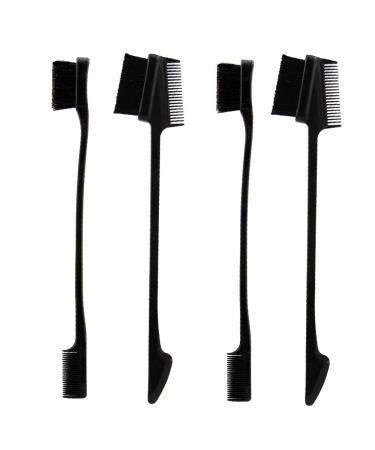 Eyebrow Brush And Comb 4 Pieces Eyebrow Brush For Makeup Eyebrow Brush Set Grooming Tool For Women Girls Eyelashes Extension