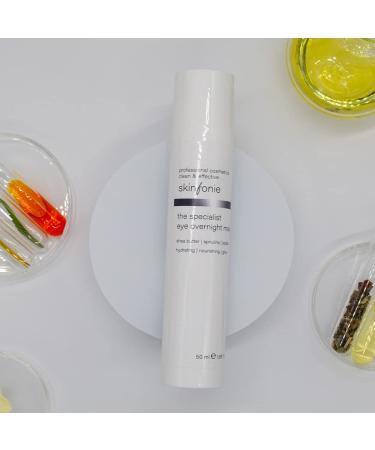 Skinfonie Night Eye Mask 50ml - Cooling Cream with Jojoba Oil Shea Butter & Spirulina | Enhance Eye Care - Buy Online on GoSupps.com