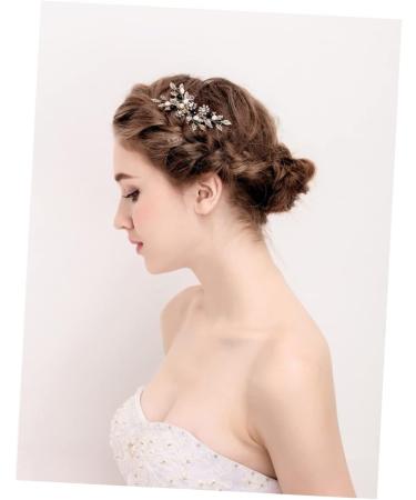 DOITOOL 1pc Bridal Accessories Rhinestone Comb Wedding Hair Comb Pearl Hair Clips Crystal Hair Comb Pearl Clips for Hair Bridal Hair Comb Wedding Hair Clips Bride Hair Accessories Fashion - Buy Online on GoSupps.com