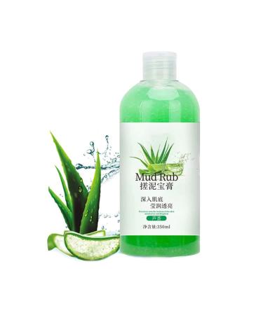 Ginbi Mud Rub Rubbing Mud For Skin Ginbi Mud Scrub Rubbing Mud Gel 2023 Best Mud Rubbing Artifact 350ml Rubbing Mud Gel Deeply Exfoliating Removing Dead Skin and Dirt Body Wash (Green)