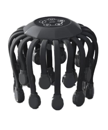 EVLIERY 20 massage heads scalp and head massager red light therapy vibrator hub scrapers for relaxation during stress easy installation easy to use (black).