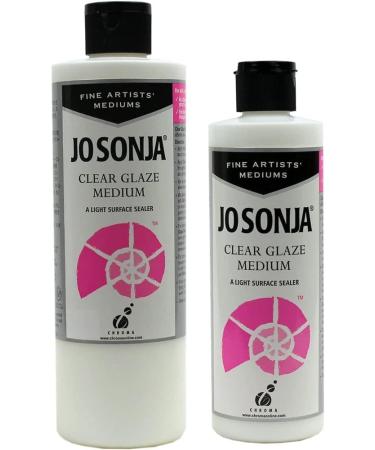 Jo Sonja Clear Glaze Medium - 16oz Bottle | Professional Finish for Artists - Buy Online on GoSupps.com