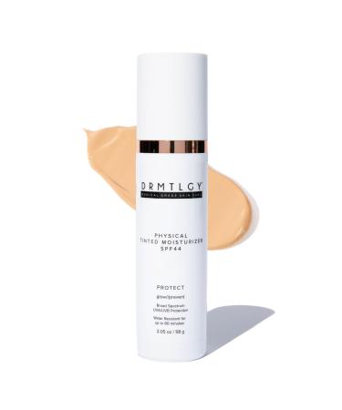 DRMTLGY Physical Tinted Moisturizer with SPF 44. Universal Tint. All-In-One Mineral Tinted Sunscreen and Foundation with Broad Spectrum Protection Against UVA and UVB Rays 2.05 oz 1.7 Fl Oz (Pack of 1)