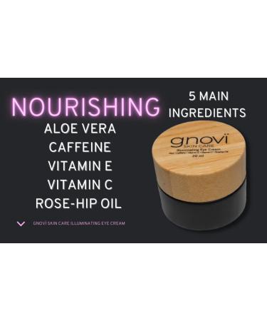 gnov Illuminating Eye Cream: Anti-Puffiness & Dark Circle Remover (20ml) - Buy Online on GoSupps.com