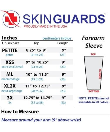 SKINGUARDS Skin Protection Forearm Sleeves - UV Protection for Aging & Thin Skin | Made in USA | Unisex | Cappuccino - Petite - Buy Online on GoSupps.com