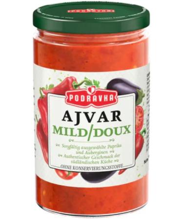 Ajvar Soft Glass Vegetable Sauces - A Delicious Traditional Side Dish for Sauce - 5 Pack - 350g - Buy Online on GoSupps.com