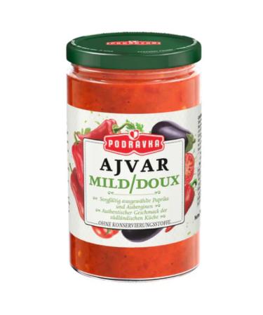 Pufai Ajvar Sweet Glass Vegetable Sauce A delicious side dish traditional sauce 350g