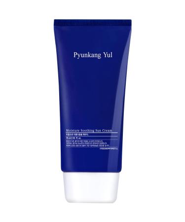 PYUNKANG YUL Moisture Soothing Sun Cream- All Skin Types, Broad Spectrum SPF 50 Safe Hybrid Sunblock| Reef Safe, No White Cast, Soothing Sunscreen Lotion, Skin Moisturizer Hyaluronic Acid| 2.53 Fl.Oz. - Buy Online on GoSupps.com