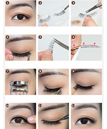 Desikixudy 3D-55(Mixed) Soft And Comfortable Cotton Thread Stem Stereo Multi-Layer Eyelashes Fiber False Eyelashes - Buy Online on GoSupps.com
