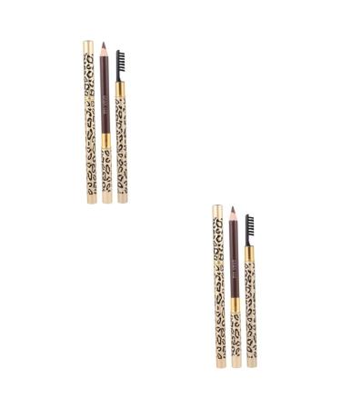 Healeved 4 Pcs Long Lasting Eyebrow Pencils Eye Brow Pencils for Women Eyebrow Shaper Brush Eyebrows 1 count (Pack of 1) As Shownx2pcs