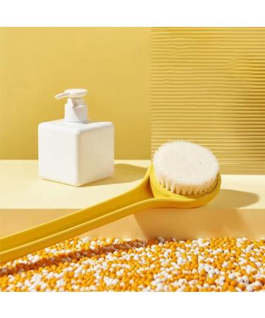 Yellow Duck Long Handle Bath Brush with Soft Bristles | Exfoliating Scrub Towel and Bath Ball Set - Buy Online on GoSupps.com