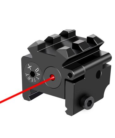 Nihowban Pistol Laser Sight Rifle Laser Sight Mini Red Laser Red Dot Gun Sight with Rail Mount for Weaver or Picatinny Rail