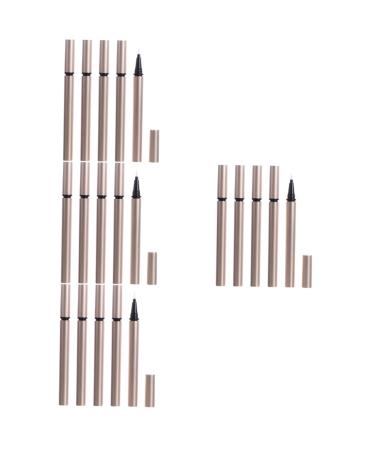 WOFASHPURET 20 Pcs Eyeliner Empty Pipe Empty Mascara Tube Delineador De Ojos El Lids Balm Bottles Golden Plastic 1 count (Pack of 1) Goldenx4pcs