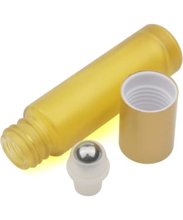 PXYELEC 10ML Essential Oil Roller Bottles - 10 Pack for Aromatherapy Perfumes & Lip Balm - Yellow Sample Bottles - Buy Online on GoSupps.com