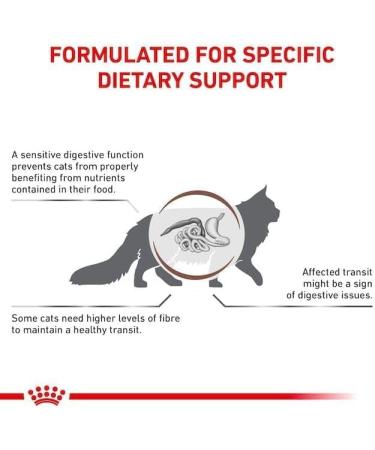 Royal Canin Veterinary Gastrointestinal Fibre Response - 4 Pack (4 x 12 x 85g) | Diet for Adult Cats with Chronic Constipation | International Shipping Available - Buy Online on GoSupps.com