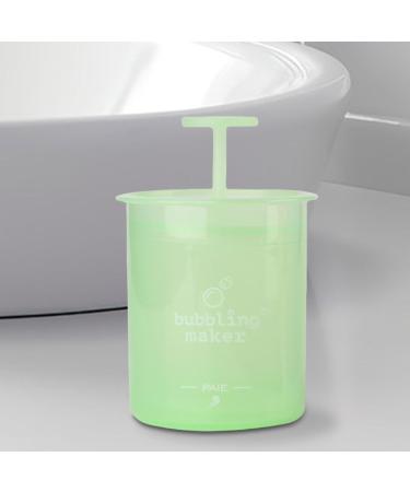 Cleanser Foamer | Portable Manual Bubble Foamer | Cleansing Foaming Maker Ergonomic Skincare Facial Cleansing Tool Wash Facial Skin for Travel Green - Buy Online on GoSupps.com