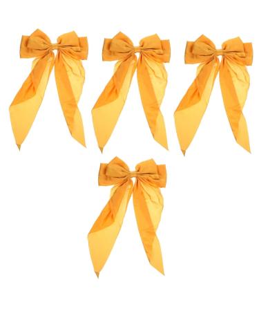 Beaupretty Hair Clips Barrettes bow hairpin ponytail clip bow clips spring clips bow clips bows for women large bows barrettes for thick ponytail clip satin Ribbon Hair Clip