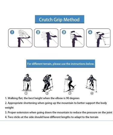 Portable Climbing Stick Titanium Alloy Cane Telescopic Climbing Hand Stick Support Cane Multifunctional Non-Slip Cane - Buy Online on GoSupps.com