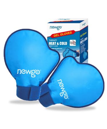 Newgo cooling gloves chemotherapy 2 pieces gel gloves cooling pads cold warm compress for wrist hand finger chemo and rheumatism cooling gloves blue - Buy Online on GoSupps.com