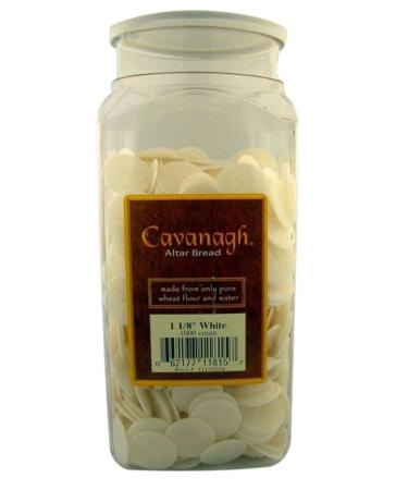 Cavanagh Altar Bread - 1 1/8" White - 1000/Container 1000 Count (Pack of 1)