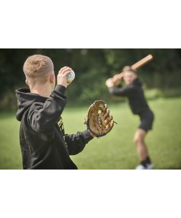 Optimum Extreme Left-Handed Baseball Glove & Ball - Deep Bag Padded Palm Wrist Protection for Ultimate Comfort - Buy Online on GoSupps.com