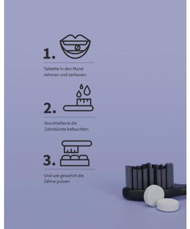 Zahnheld Toothbrush Tabs with Fluoride - Mint Flavor (125 Tabs) | Eco-Friendly & Travel-Friendly Dental Care - Buy Online on GoSupps.com