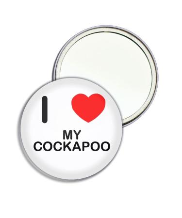 I Love My Cockapoo - 77mm Round Compact Mirror