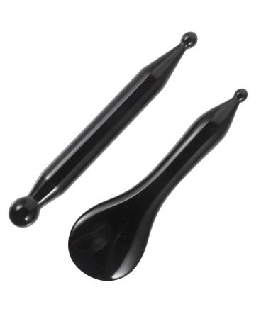 Lurrose 2st massage gua Sha foot massage devices eye massage device massage tools Neck Scraper Gua-Sha board Acupressure pencils Traditional acupuncture massage devices resin massager