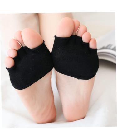 Shop 4 Pairs Open Toe Socks & Men's Yoga Sandals Cotton Peep-Toe & High Heel Comfort Cushion Front Pads - Buy Online on GoSupps.com