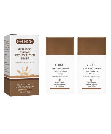 Drunk Elephant Bronzer Drops Anti-Pollution Bronzing Drops with Peptides Seren Liquid Bronz Cream For Face and Body Liquid Bronzing Serum against Fine Lines and Folds 2PCs