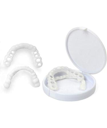 2-Piece Snap-On Prosthesis Teeth Braces | Temporary Veneers for Broken/Missing Teeth | Perfect Smile Solution for Men & Women - Buy Online on GoSupps.com