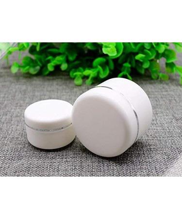 6-Pack 8 OZ White Plastic Cosmetic Containers with Liner & Dome Lid - Refillable Makeup Pots for Ointments Creams Scrubs & More - Buy Online on GoSupps.com
