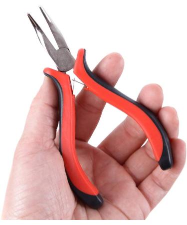 Professional Hair Extensions Kit with Pliers, Needle, Loop Threader, and 500 Nano Beads Rings - Brown - Buy Online on GoSupps.com