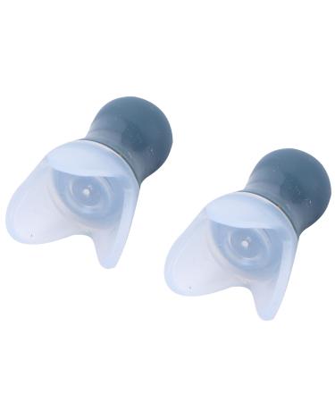 Sauna Earplug Silicone Anti Allergic Pressure Reduction Earplug Noise Reduction for Swimmers and Bathers for Sleeping(Gray earplugs + Black Bottle)