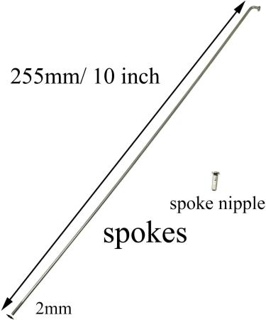 12pcs 10 Pro Bamboo Kitchen Bicycle Spokes | 304 Stainless Steel with 12mm Nipples - Buy Online on GoSupps.com