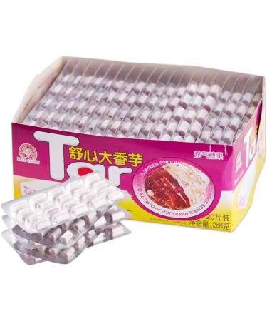 Taro milk candy Chinese specialty candy happy candy Festival candies soft candy delicious snack gift package chewy candy taro flavor watermelon flavor (Pineapple flavor 1 pieces) Pineapple flavor 1 pieces - Buy Online on GoSupps.com