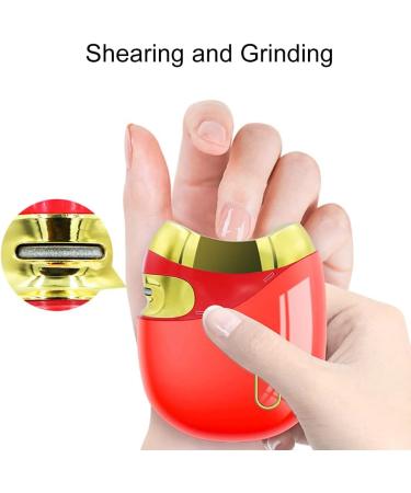 Lancoon Electric Nail Clipper Stainless Steel Blade with Rechargeable Safe Curved Protection Save Time and Energy Shearing Grinding Fingers Toes for Children Seniors Red - Buy Online on GoSupps.com