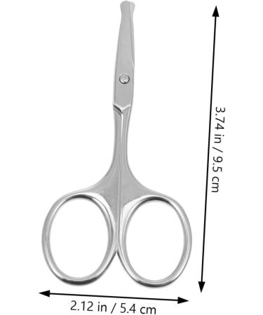 Eyebrow Trimming Scissors for Men - Precision Beard & Nose Hair Tool - 1pc Silver Beauty Supply - Buy Online on GoSupps.com