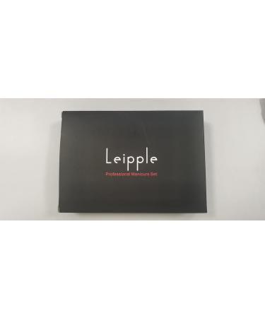 Leipple Manicure Set Professional Nail Clipper Kit Pedicure Kit - 16 pcs Stainless Steel Grooming Kit - Nail Care Tools with Luxurious Leather Travel Case (Brown) - Buy Online on GoSupps.com