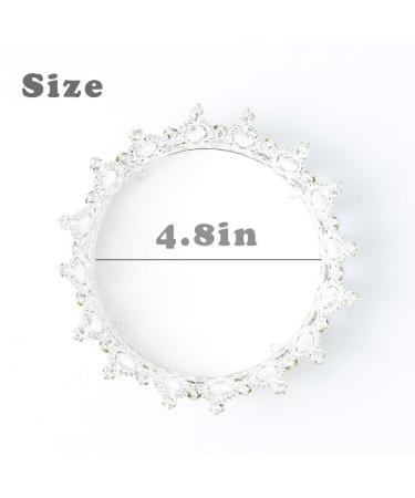 Baroque Silver Rhinestone Fairy Crowns and Tiaras for Wedding and Birthday - Silver & Blue - Buy Online on GoSupps.com