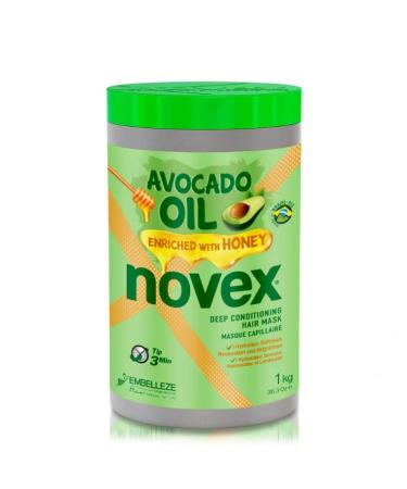 Novex Value Size Deep Conditioning Hair Masks infused with Natural Ingredients - Novex Avocado Oil and Honey Oil Deep Conditioning Hair Mask - (1kg/35oz)