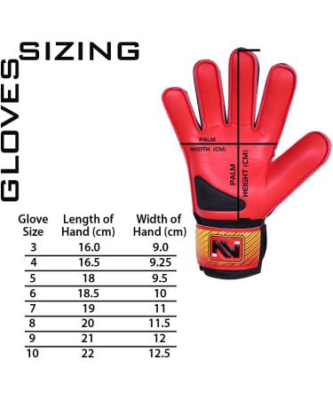 Connect Children's Football Goalkeeper Gloves - Super Grip Latex for Boys & Girls | Junior Soccer Training | Size 3 Red - Buy Online on GoSupps.com