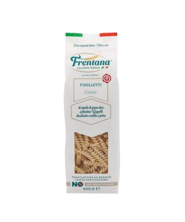 FRENTANA SRL FRENTANA Fusilletti of durum wheat semolina Cappelli bronze drawn with slow drying Italian pasta artisanal processing pack of 12 x 500gr
