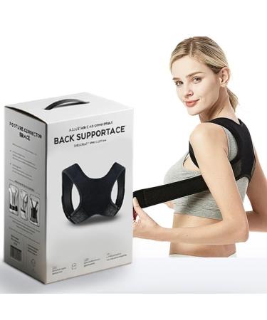 5-Star Adjustable Posture Corrector for Men & Women | Comfortable Breathable Upper Back Brace & Lumbar Support Belt | Fits Discreetly Under Clothing | Size L - Buy Online on GoSupps.com