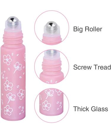 10ml Refillable Glass Roller Bottles | Portable Skin Care & Cosmetics | Purple & Gold | Stainless Steel Roller Balls - Buy Online on GoSupps.com