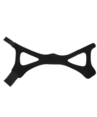 Adjustable Chin Strap Special Triangular Design Hook and Loop is Selfadhesive Design Anti Snore Chin Strap Very Practical for Preventing Snoring(Black)