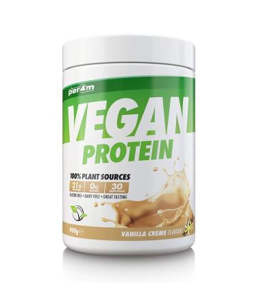Per4m PLANT Protein Matrix | 30 Servings of High Protein | Plant Shake with Amino Acids | for Optimal Nutrition When Training | Low Sugar Gym Supplements (Vanilla Creme 900g)