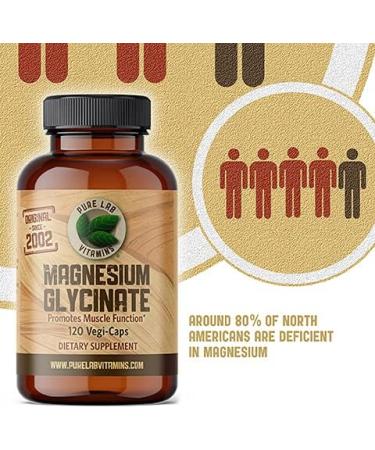 Magnesium Glycinate 500mg Capsules - Gluten-Free Chelated Supplement Made in Canada for Men & Women - Buy Online on GoSupps.com
